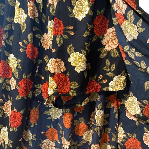 Speed Control Multicolor Floral romper dress 2X scoopneck dark academia romantic - Picture 4 of 11